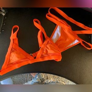 Neon orange Bikini set